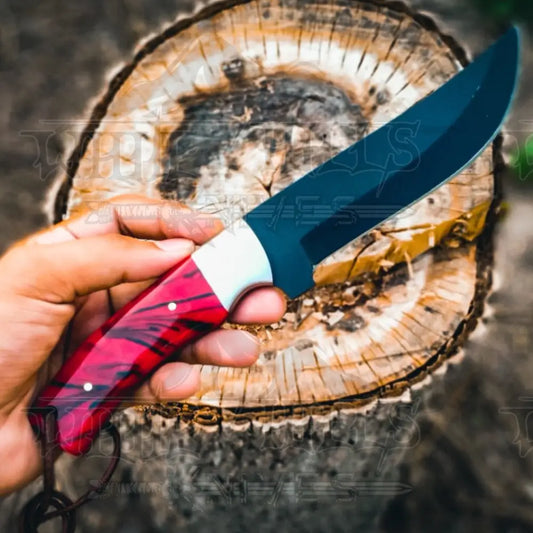 10 Handmade Forged Stainless Steel Full Tang Skinner Knife - Resin Handle