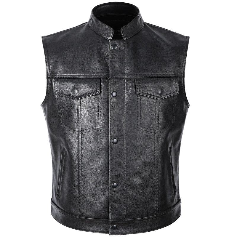 Motorcycle Leather Vest