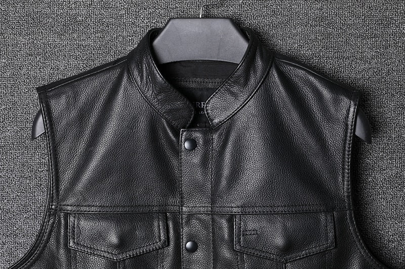 Sons Of Anarchy Classical Motorcycle Cowhide Leather Vest