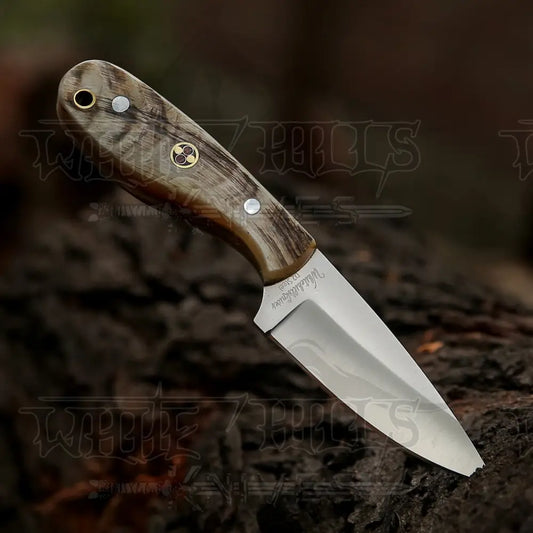 Hand Forged Full Tang Skinner Knife - Ram Horn Handle D2 Steel- 7 Inches Sk-015