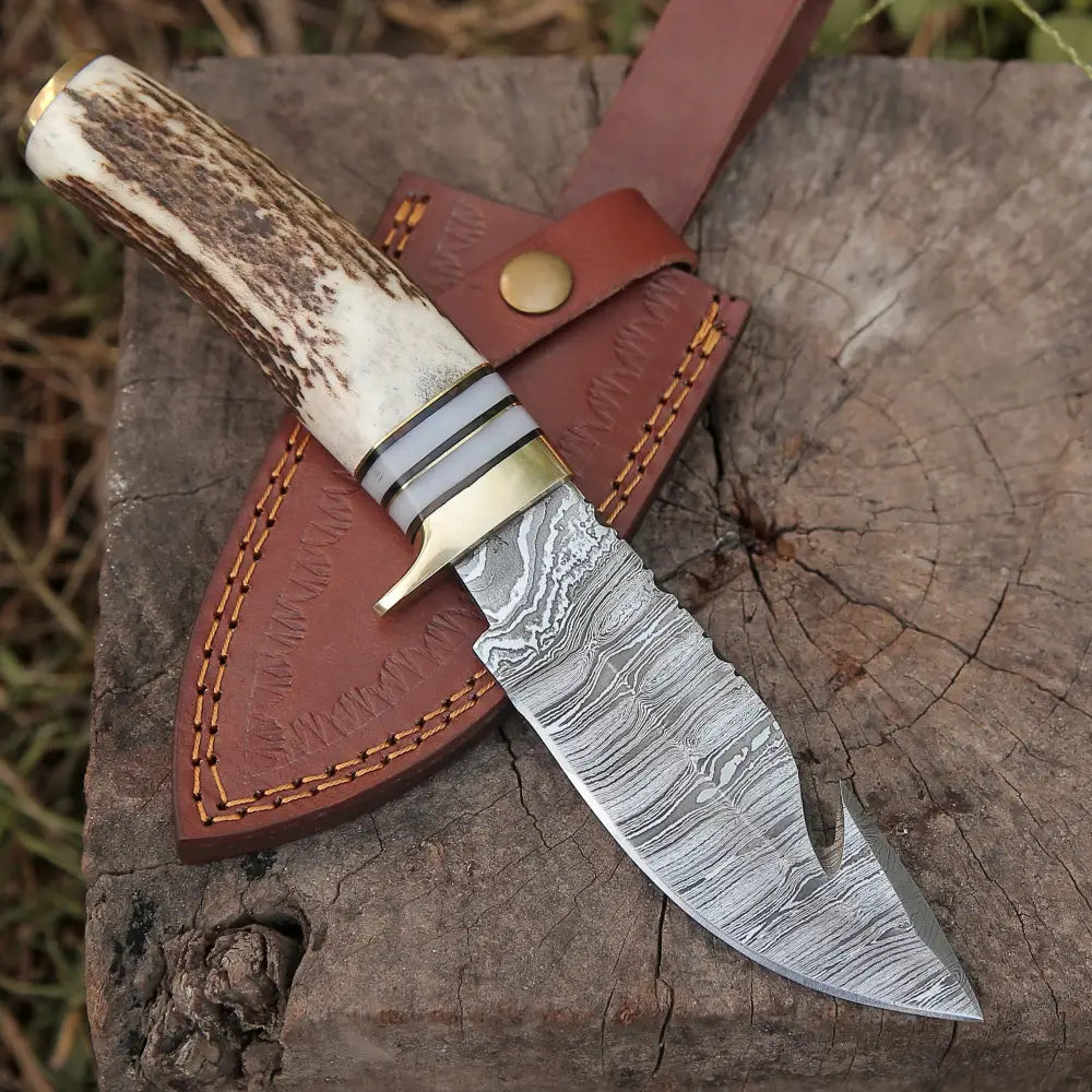 using antler as a knife handle