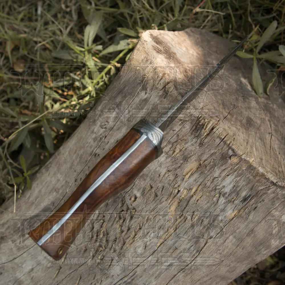 Handmade Forged Damascus Steel Hunting Knife Full Tang Skinner