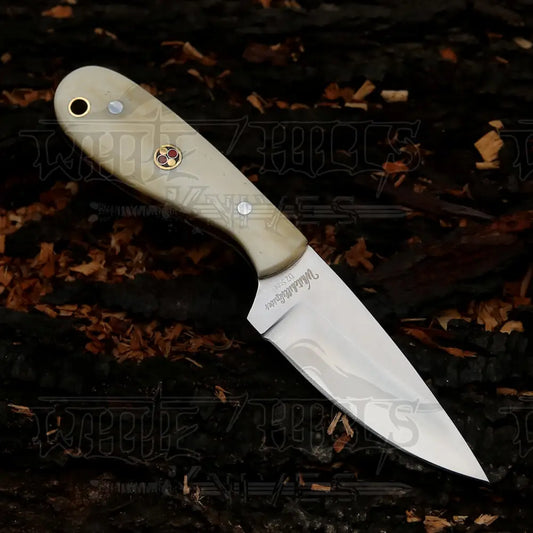 Handmade Forged Full Tang Skinner Knife - Camel Bone Handle D2 Steel - 7 Inches Sk - 010