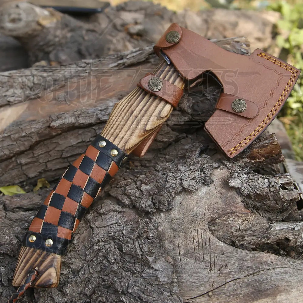 Small Forged Carbon Steel Axe With Ash Wood Shaft - Viking 025-14 Axe