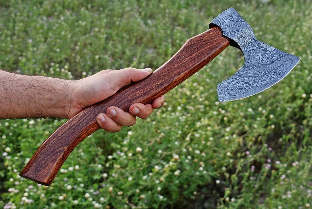 Damascus-Steel-Axes White Hills Knives