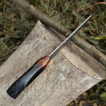 13 Handmade Damascus Steel Forged Chef Knife Horn & Wood Handle