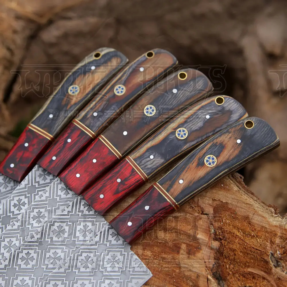 5 Pieces Handmade J2 Steel Chef Set - Piece Kitchen Knives Home & Garden:kitchen Dining Bar:flatware