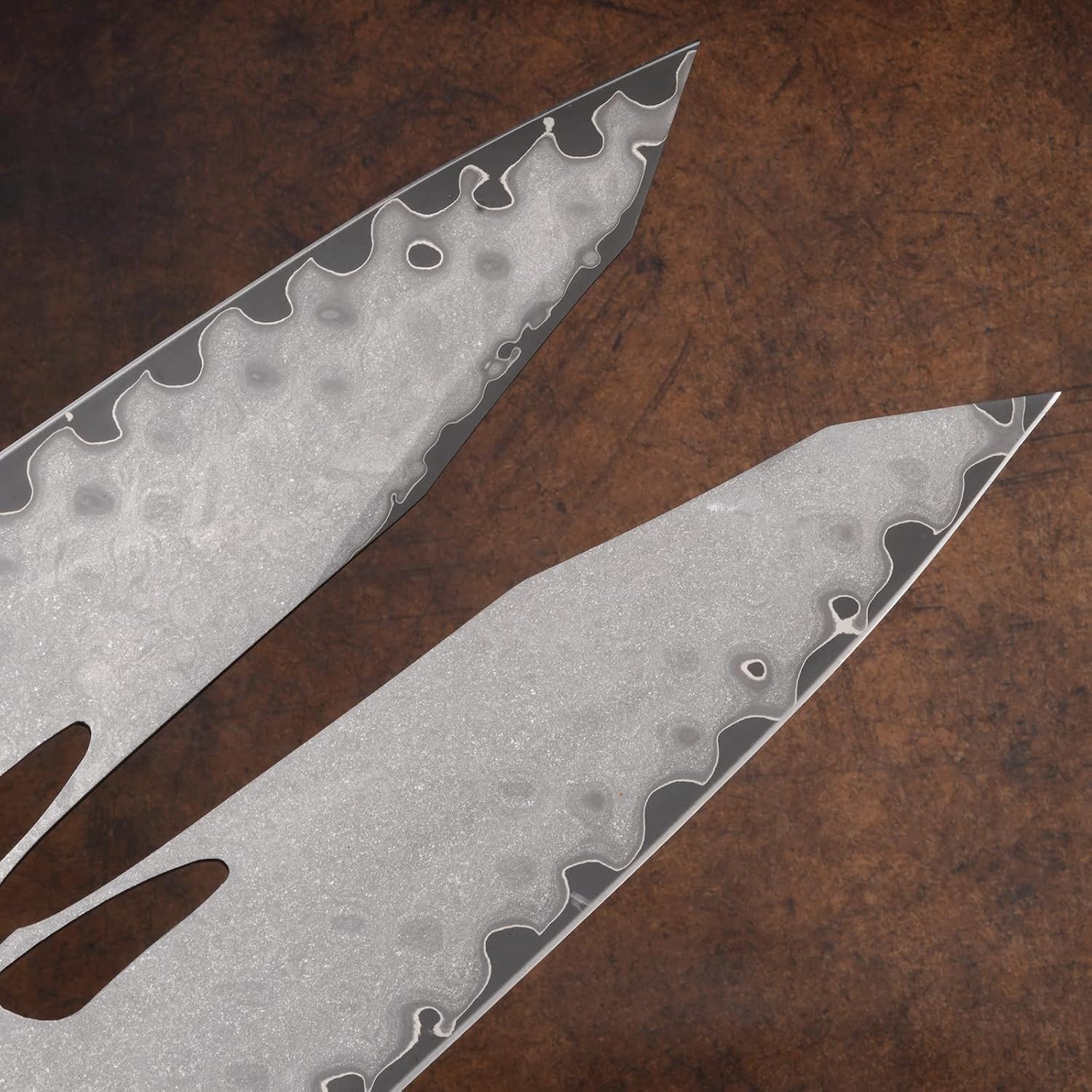 Haruto Damascus steel Japanese Chef Knife - Maple Wood with Mammoth Stone Handle White Hills Knives