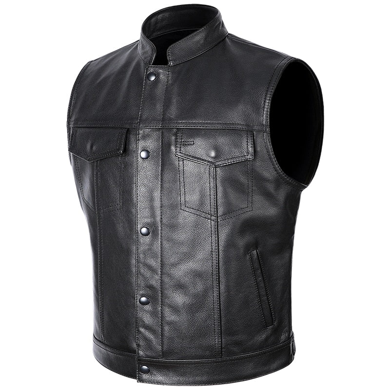 Sons Of Anarchy Classical Motorcycle Cowhide Leather Vest