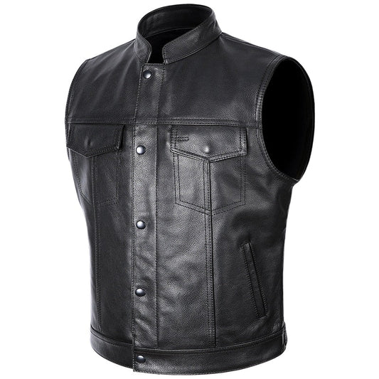 Sons Of Anarchy Classical Motorcycle Cowhide Leather Vest