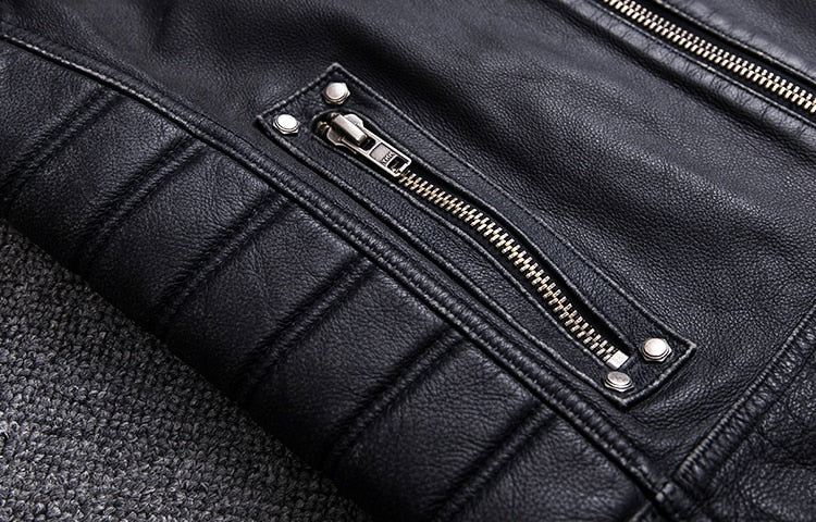 Rivet Genuine Cowhide Leather Vest Mens Motorcycle Biker Vests