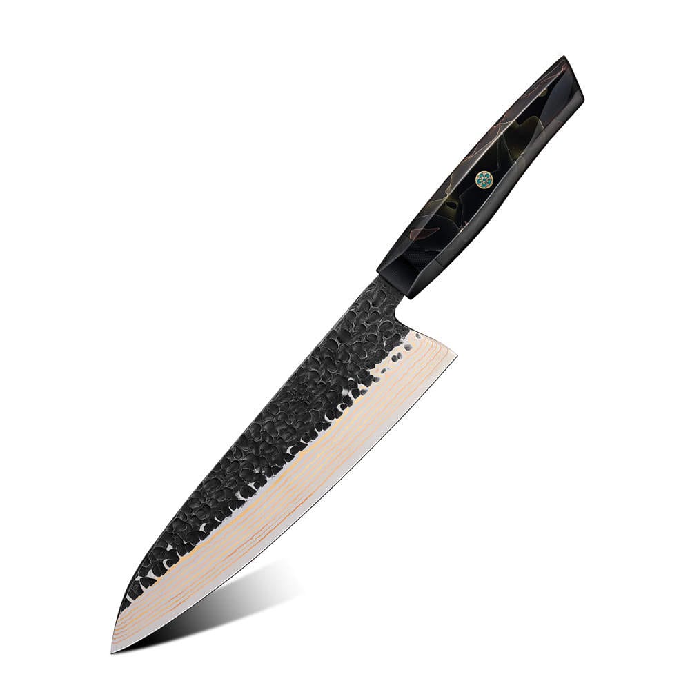Sato VG10 Copper Damascus Chef Knife – 8 Inch Japanese Kitchen Knife
