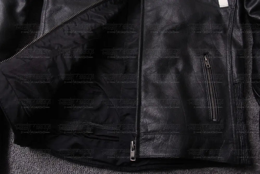 Leather jacket 2025 white stars