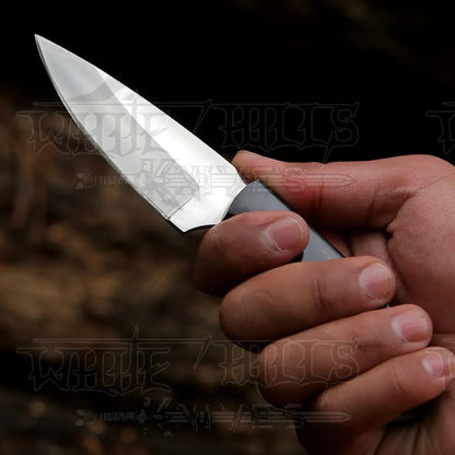 Hand Forged Full Tang Skinner Knife - Buffalo Horn Handle D2 Steel- 7 Inches Sk-014