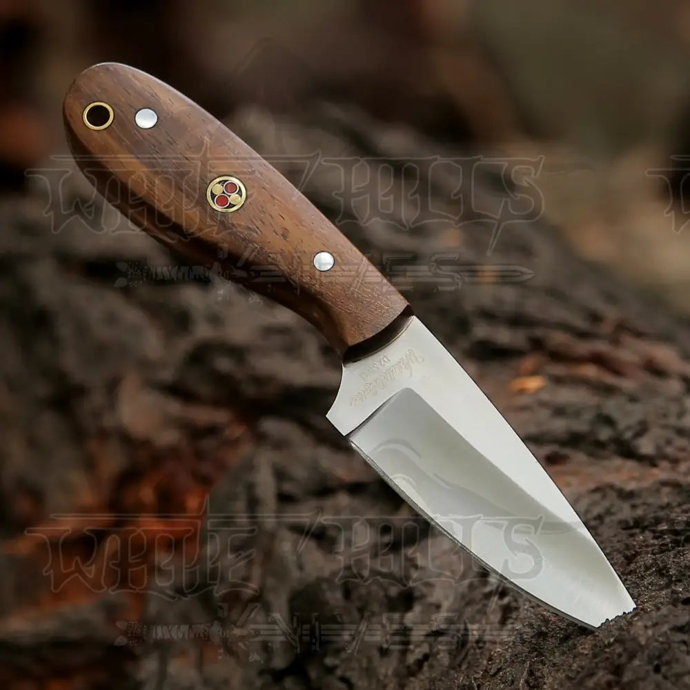Hand Forged Full Tang Skinner Knife - Walnut Wood Handle D2 Steel- 7 Inches Sk-013