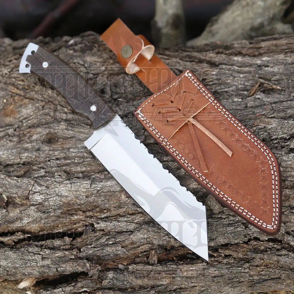 Handmade Forged D2 Steel Hunting Tracker Fix Blade Knife Full Tang - Resin Handle