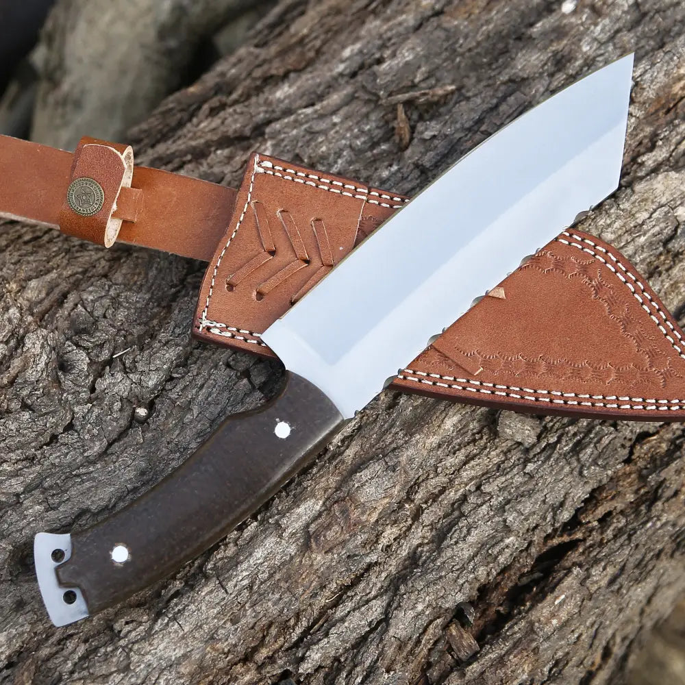 Handmade Forged D2 Steel Hunting Tracker Fix Blade Knife Full Tang - Resin Handle