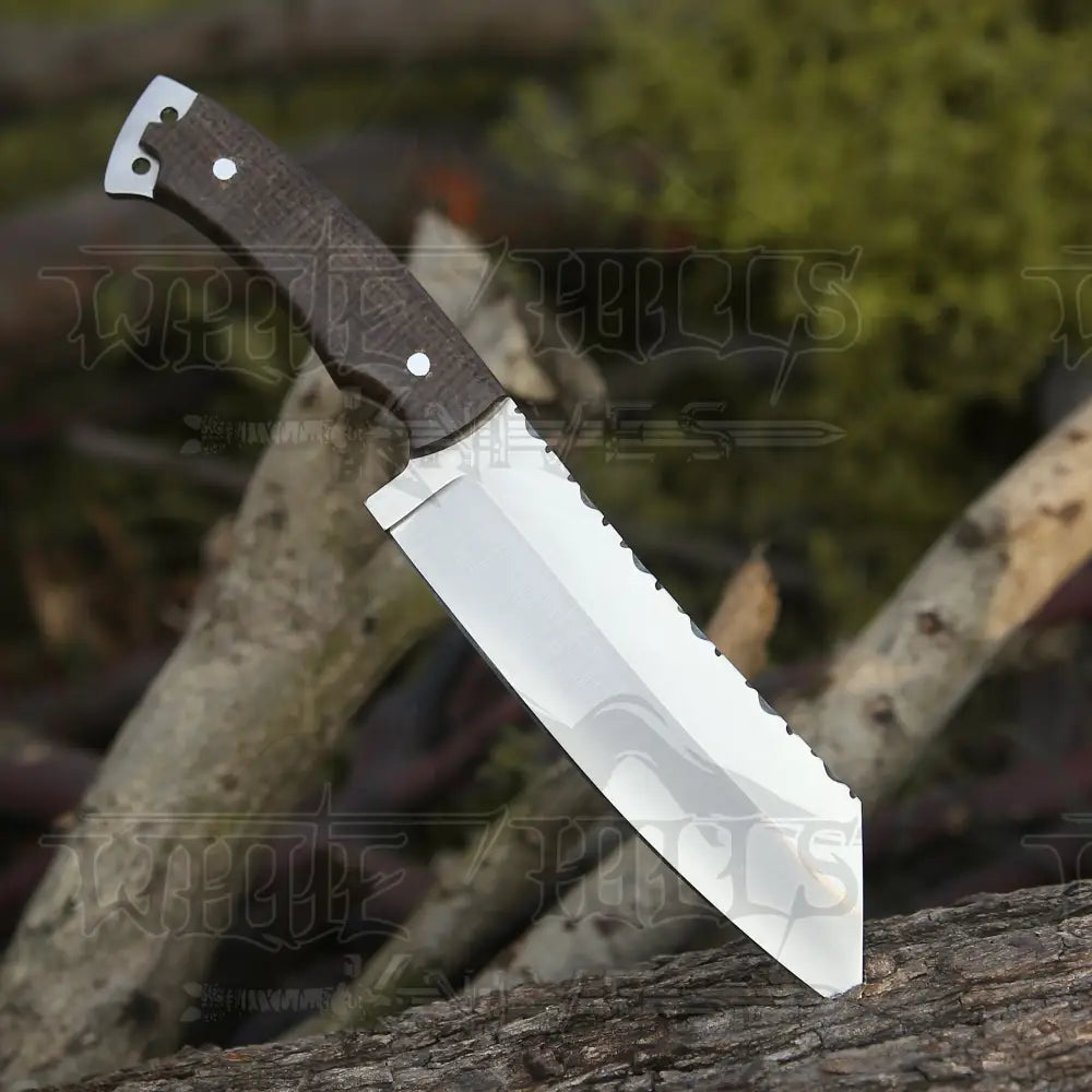 Handmade Forged D2 Steel Hunting Tracker Fix Blade Knife Full Tang - Resin Handle