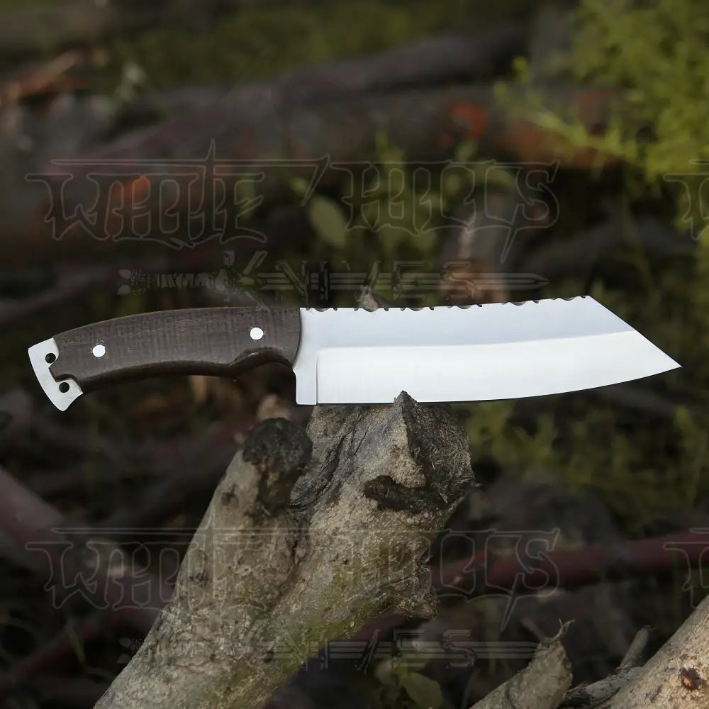 Handmade Forged D2 Steel Hunting Tracker Fix Blade Knife Full Tang - Resin Handle