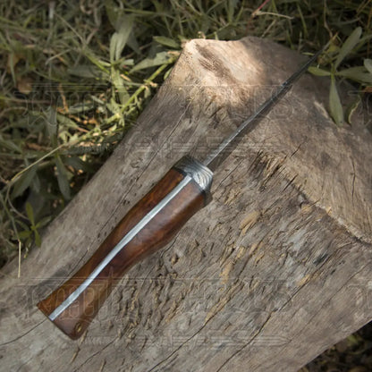 Handmade Forged Damascus Steel Hunting Knife Full Tang Skinner