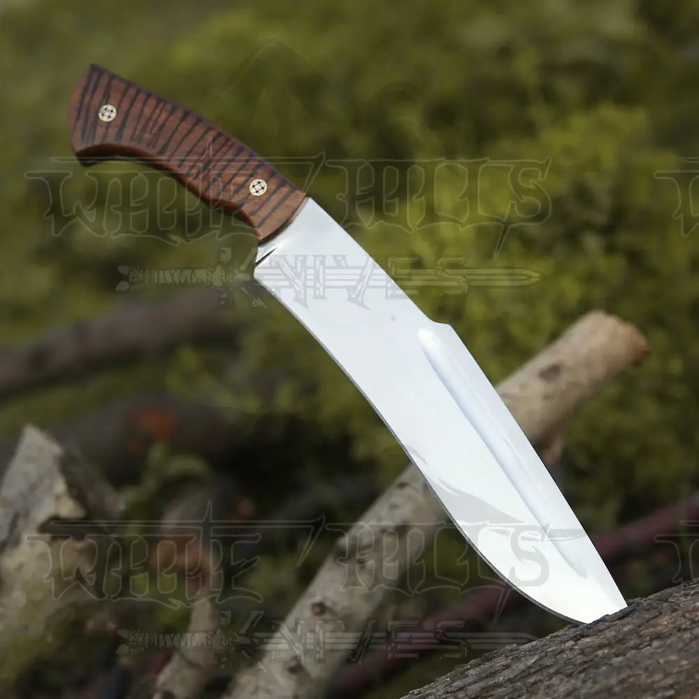 Handmade Forged Stainless Steel Survival Hunting Bushcraft Kukri Knife Edc 15 With Cocobolo Wood