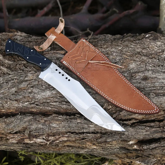 Handmade Forged Stainless Steel Survival Hunting Bushcraft Kukri Knife Edc 15 With Resin Handle