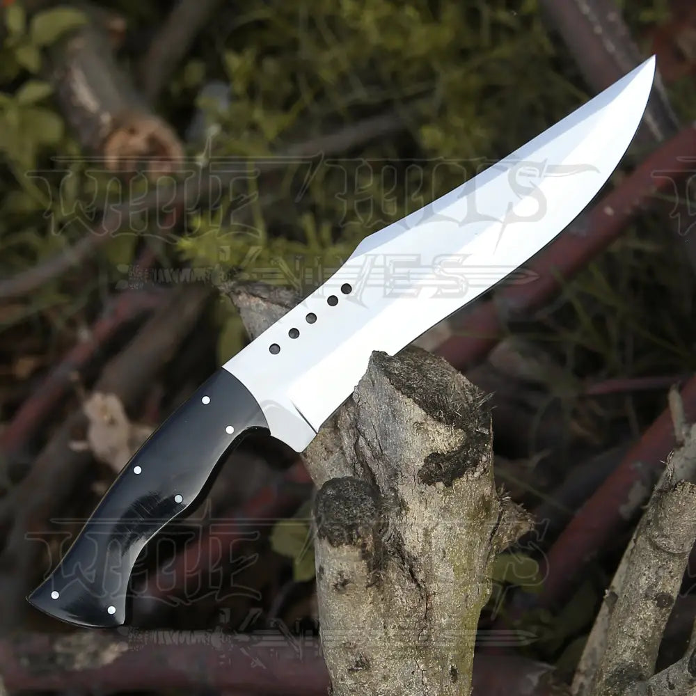 Handmade Forged Stainless Steel Survival Hunting Bushcraft Kukri Knife Edc 15 With Resin Handle