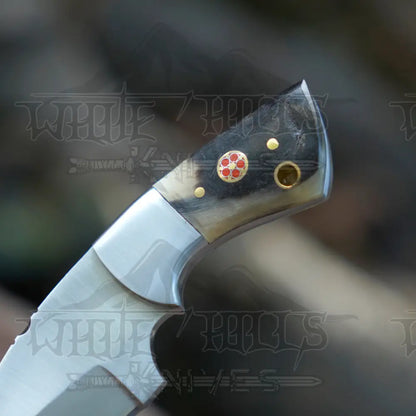 Handmade Mini Skinner Knife - Ram Horn Handle 5.5’’ Full Tang