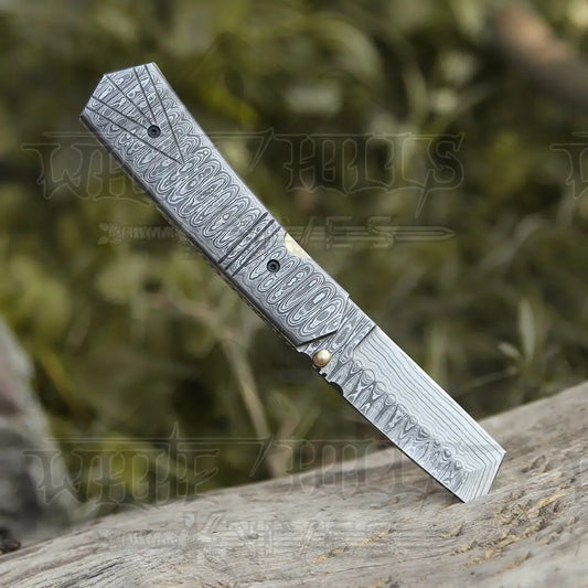 Liner Lock 7 Handmade Damascus Steel Pocket Knife Handle Folding Wh 5025