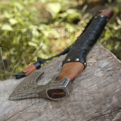 Small Forged Carbon Steel Axe With Ash Wood Shaft - Viking 004-14 Axe