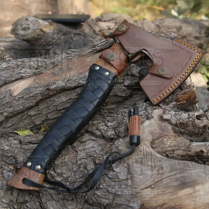 Small Forged Carbon Steel Axe With Ash Wood Shaft - Viking 004-14 Axe