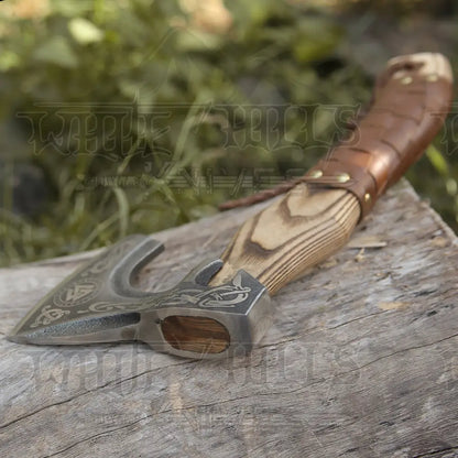 Small Forged Carbon Steel Axe With Ash Wood Shaft - Viking 024-14 Axe