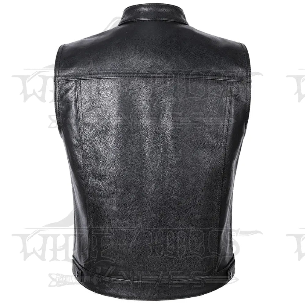 Sons Of Anarchy Classical Motorcycle Cowhide Leather Vest