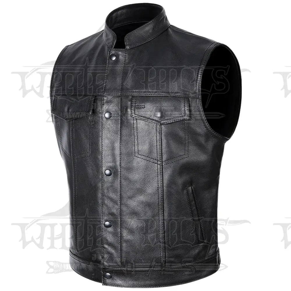 Sons Of Anarchy Classical Motorcycle Cowhide Leather Vest