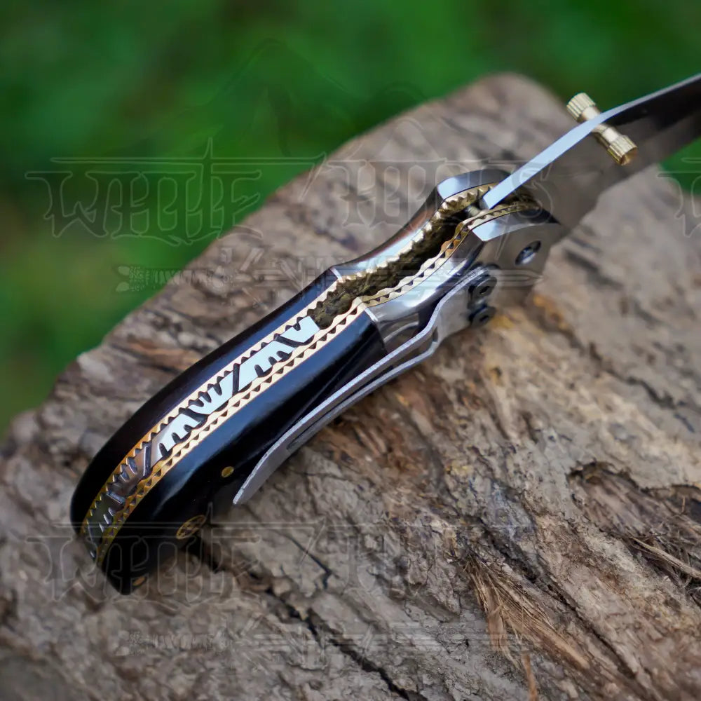 Stainless Steel Pocket Knife with Pocket Clip - Camping Pocket Folding Knife WH 3540-CP Folding Knife